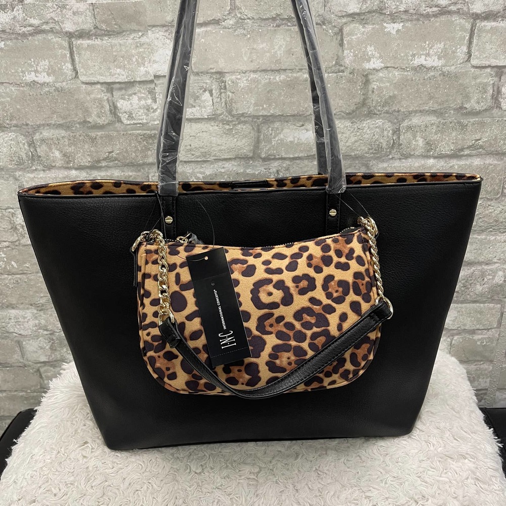 $199.50 Retail INC bag ZOIEY 2 PC LEOPARD 10011026700